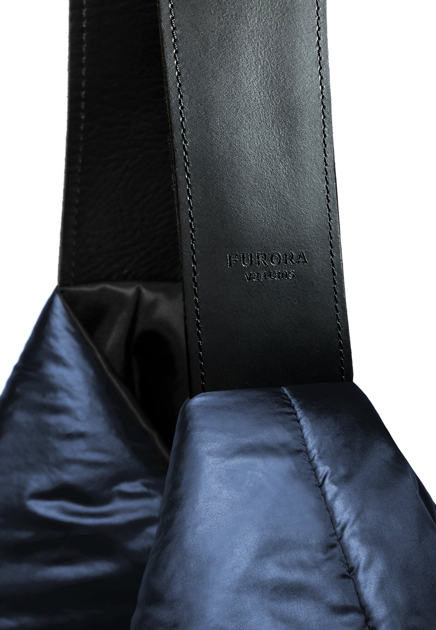 BLUE PUFFER BAG