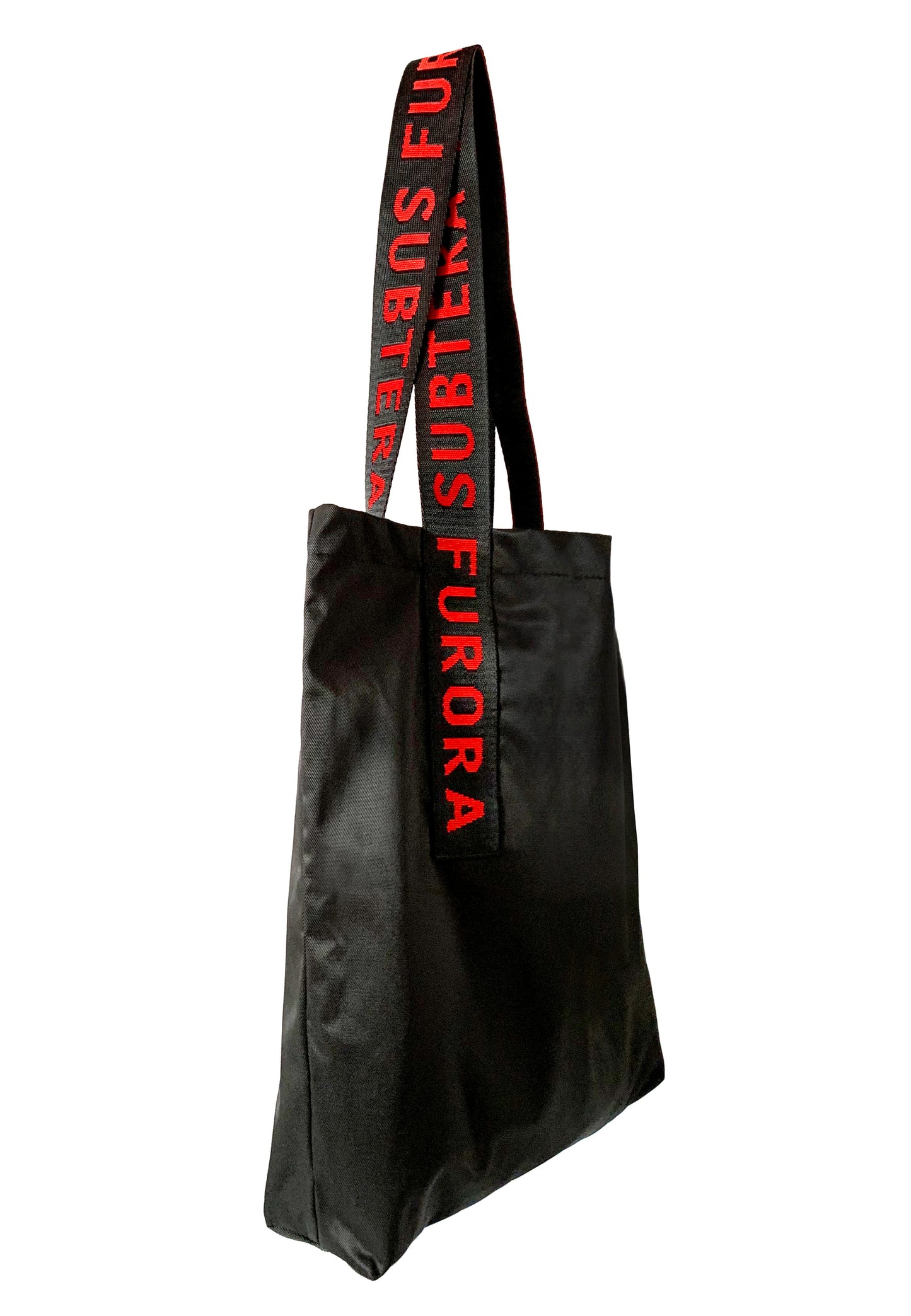SHOPPER BAG WITH RED FURORA STRAPS