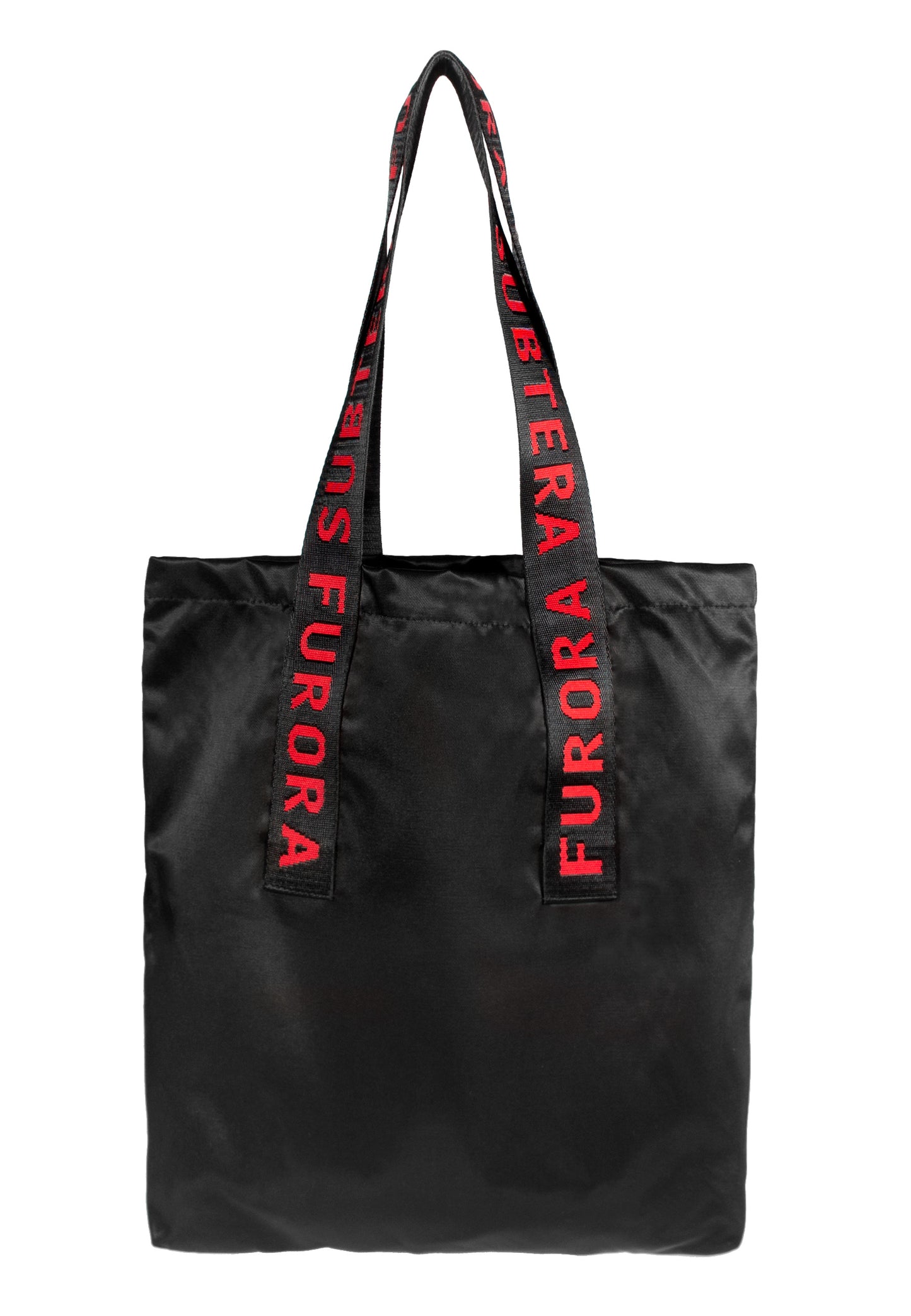 SHOPPER BAG WITH RED FURORA STRAPS