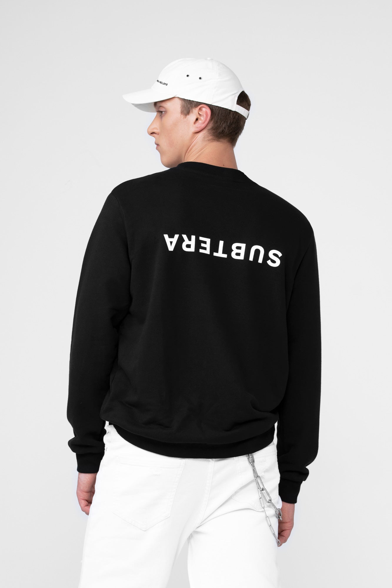 SWEATSHIRT LOGO WHITE