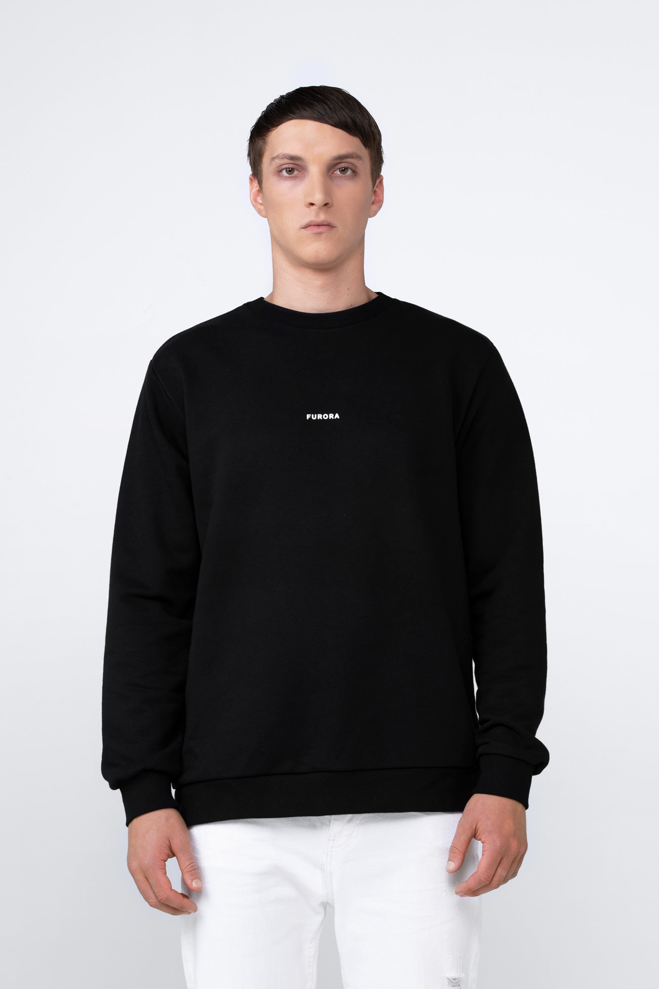 SWEATSHIRT LOGO WHITE