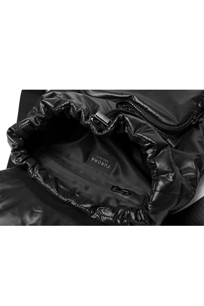 BLACK MINI PUFFER BACKPACK