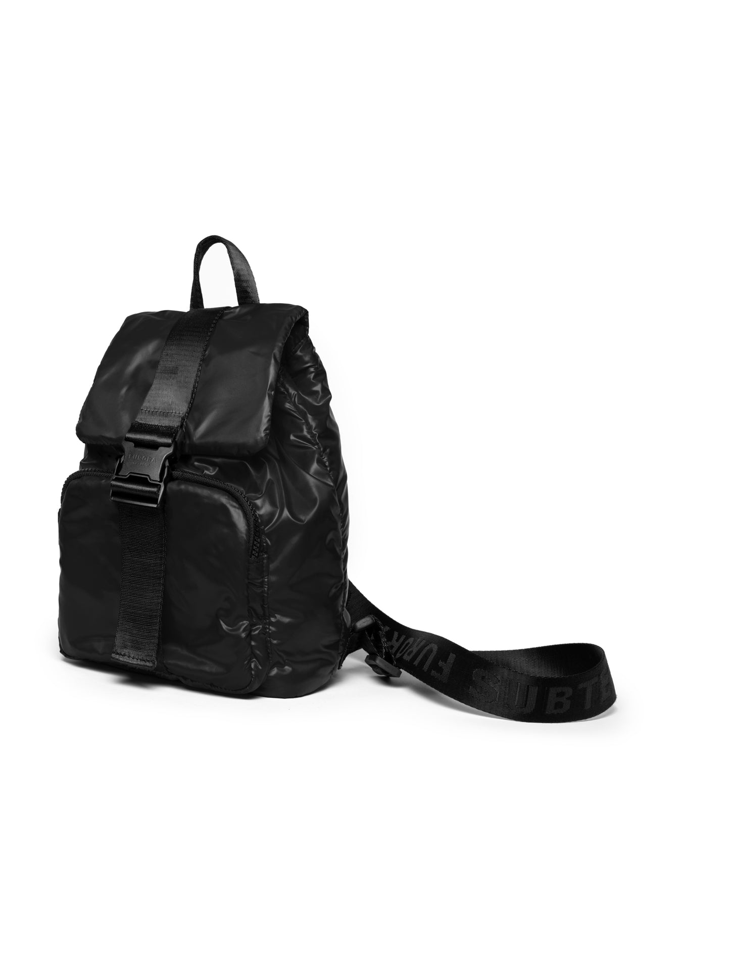 BLACK MINI PUFFER BACKPACK
