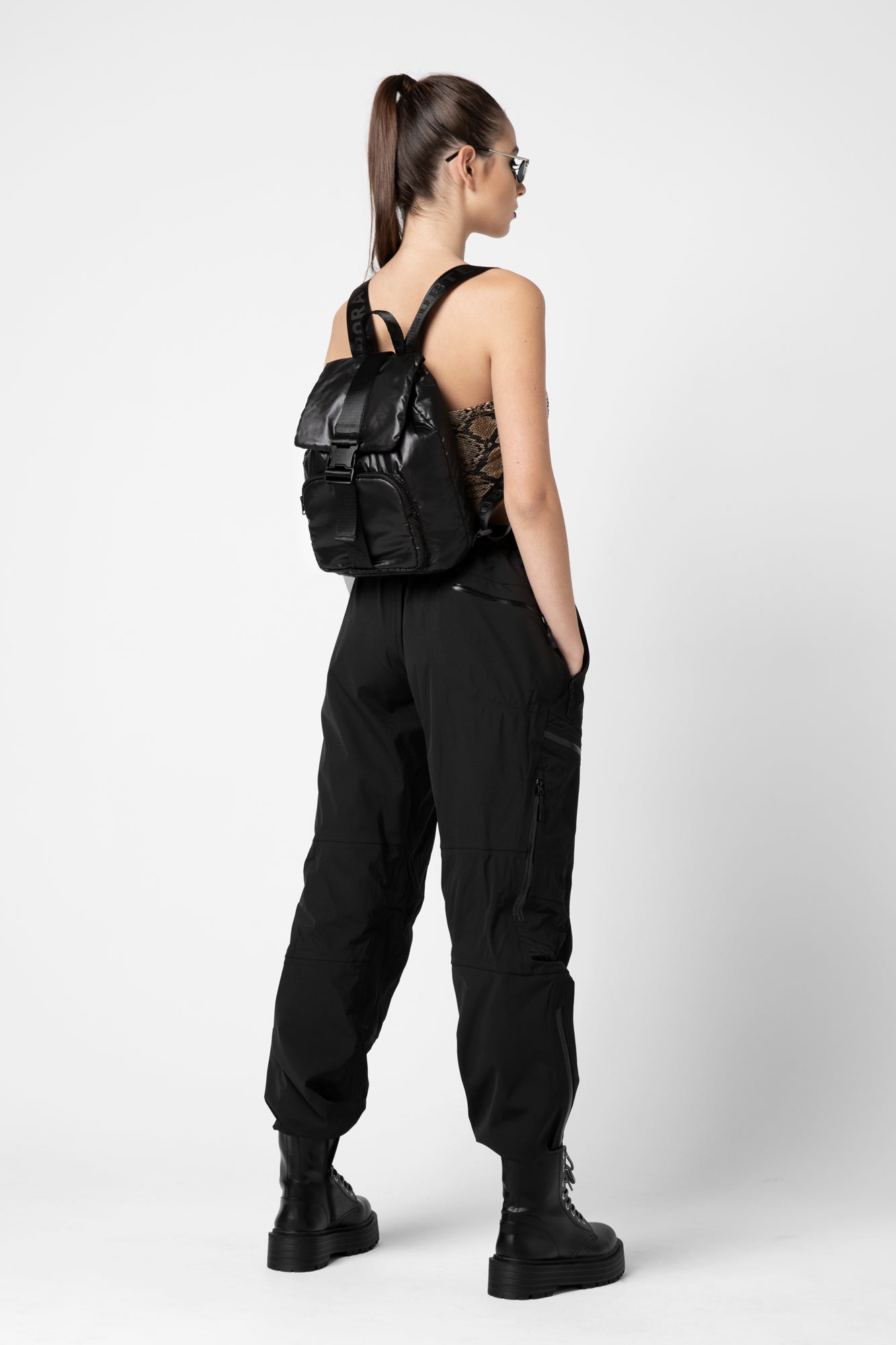 BLACK MINI PUFFER BACKPACK