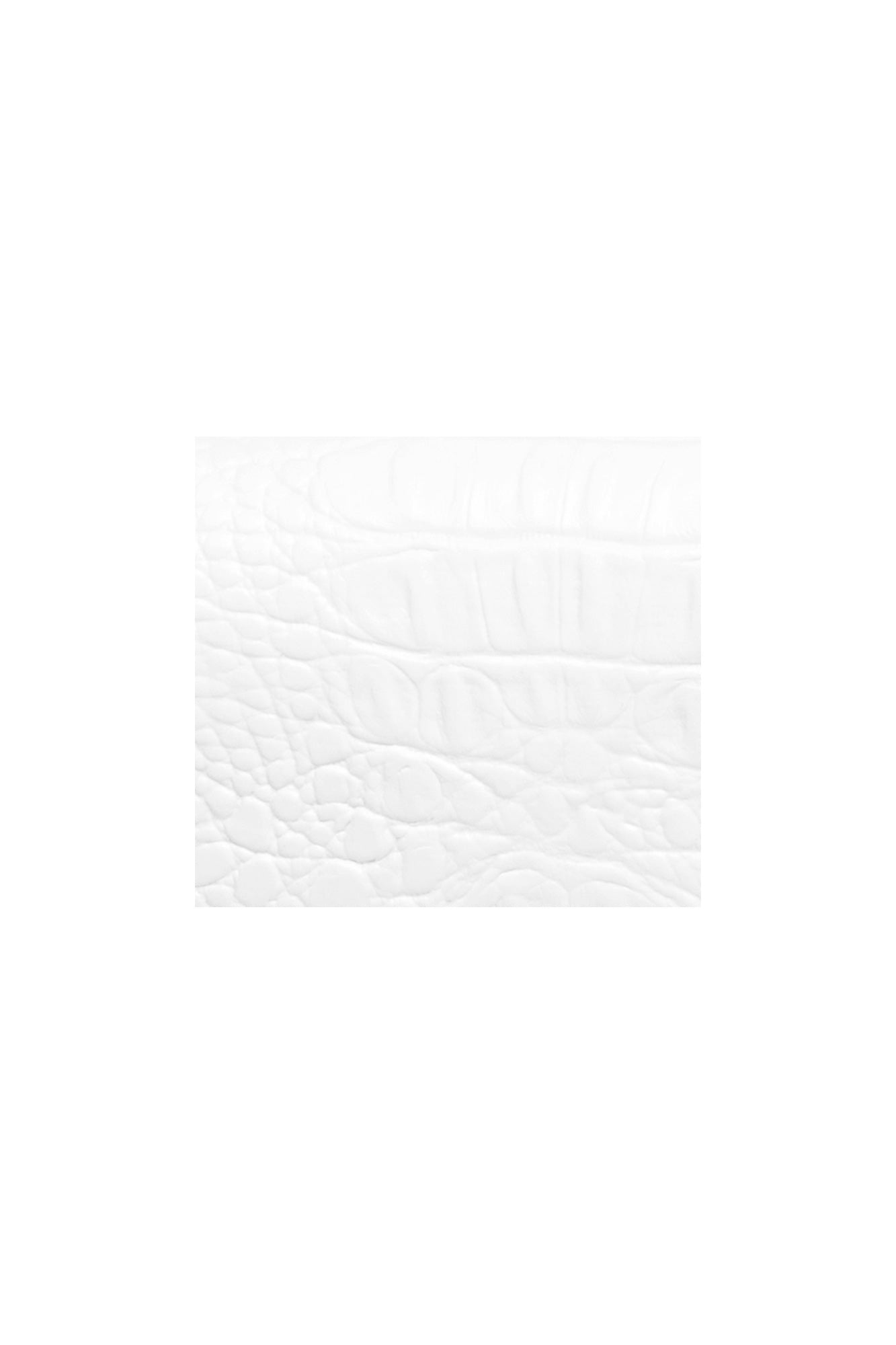 CROCO WHITE CROSSBODY CHAIN BAG